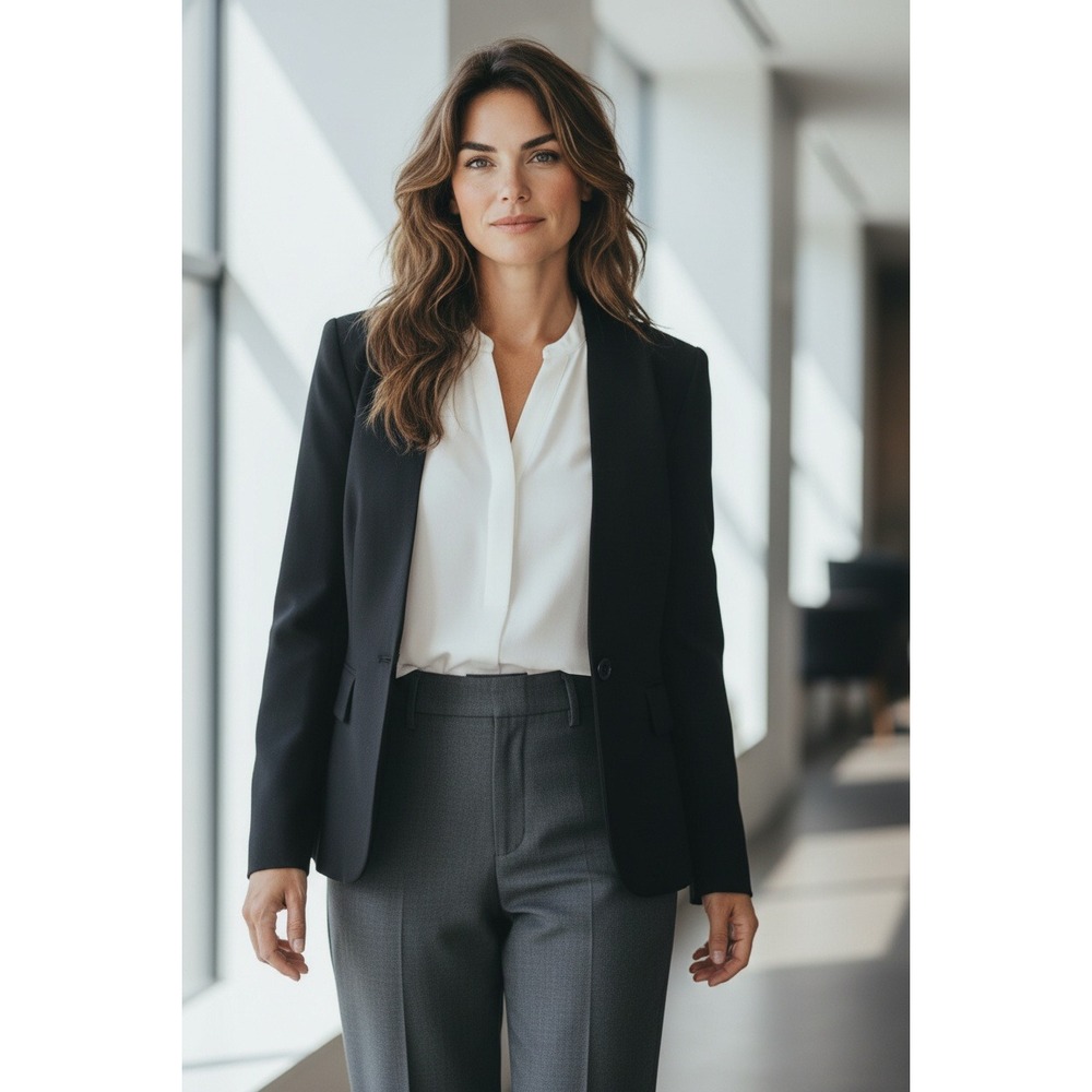 Vintage Pendleton Wool Blazer Jacket Black Size 1… - image 1